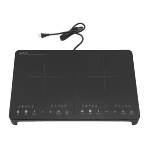 110V Double-head Induction Cookerp, Timing Induction Cooktop with 2 Burners - Picture 1 of 17
