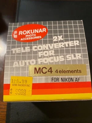 2x TELE CONVERTIDOR PARA ENFOQUE AUTOMÁTICO SLR MC4 4 elementos para NIKON AF Foto 1 de 4