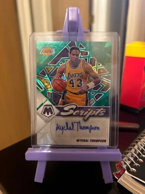 2021-22 Mosaic Scripts Green Mychal Thompson - Image 1 of 2