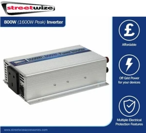 Streetwize 800W Main Car Power Inverter 230V AC 12V DC With USB Port SWINV800 - Picture 1 of 11