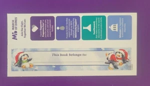 March Of Dimes - Advertisement paper bookmark Approx. 7 " x 1 3/4" - Picture 1 of 2