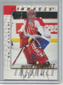 Jocelyn Thibault 97/98 Pinnacle Be A Player Autograph