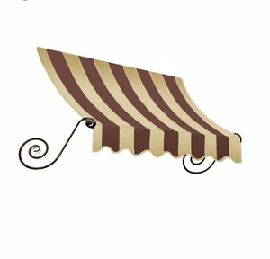 Awntech 4-Feet Charleston Window/Entry Awning, 31 by 24-Inch, Brown/Tan - Picture 1 of 4