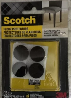 Scotch Round Felt Pads, SP825-NA, 3/4 in, Brown 16/pk - Image 1 of 2