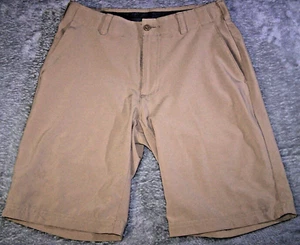 Ben Hogan Shorts Men's 29(Tag 30) Khaki Golf Performance Flat Front Casual Chino - Picture 1 of 12