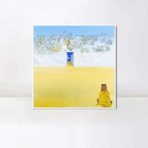 Framed Canvas Battle in the Clouds by Salvador Dali Wall Art Home Decor 28"x28" - Picture 1 of 5