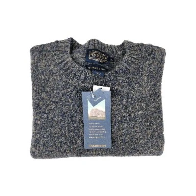 Pendleton Mens Sweater XL Blue Green Fleck Shetland Wool Crewneck Washable NWT - Image 1 of 4