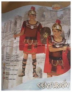 Kids CENTURION Roman Army Leader COMMANDER Soldier FANCY DRESS Costume | 7-9 Yrs - Picture 1 of 10
