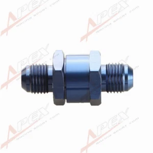 -6AN AN6 AN-6 Fuel Non Return One Way Check Valve Petrol Diesel Aluminium Blue - Picture 1 of 4