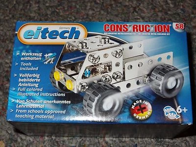 Truck Eitech C58 Metal Construction Building Toy Steel  - Image 1 of 4
