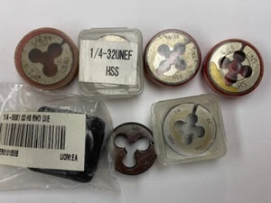 1/4" x 1" OD ROUND ADJUSTABLE DIE HSS SPECIAL PITCH PICK  48 56  64 - Picture 1 of 10