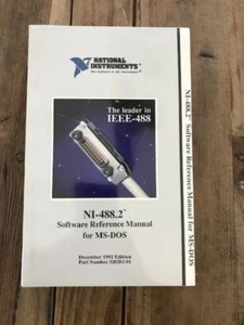 NATIONAL INSTRUMENTS NI-488.2 MS-DOS SOFTWARE REFERENCE MANUAL - Picture 1 of 4
