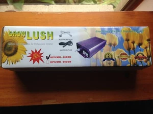 GLOW LUSH 400 WATT ELECTRONIC DIGITAL BALLAST DIMMING HYDROPONIC LIGHT AUS PLUG - Picture 1 of 4