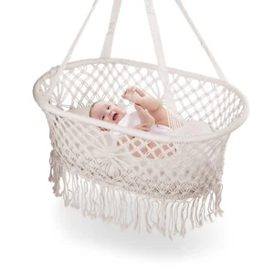Babyhängematte Babywiege Hängenest Babyschaukel Hängewiege Babywippe Baby Bett - Bild 1 von 11