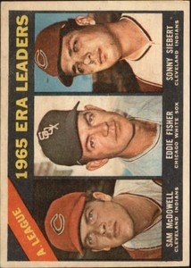 1966 Topps Venezuelan #222 McDowell Fisher Siebert INDIANS EX G19289 - EX