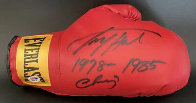Larry Holmes SIGNED Everlast Boxing Glove Easton Assassin PSA/DNA Autographed - Image 1 of 3