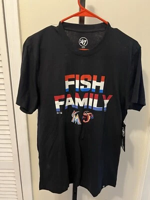 Camisa Jumbo Camarones Fish Family Miami Marlins Jacksonville Talla Mediana  Foto 1 de 2