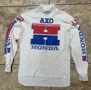 Maglia da corsa vintage anni 80 Team Honda Sport Line AXO Morocross taglia Large - Foto 1 di 6