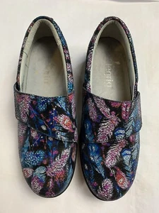 Alegria Lauryn Damen Clog Blumen/Blattrosa/Blau/Schwarz Krankenschwester Schuhe Größe 38 (8) - Bild 1 von 15