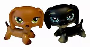 Littlest Pet Shop ❀ LPS ❀ figure bassotto marrone e nero #139 & #325 - Foto 1 di 10