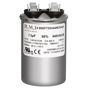 14107 - Mars OEM Replacement Run Capacitor 440/370 VAC 7.5 MFD Round - Picture 1 of 5