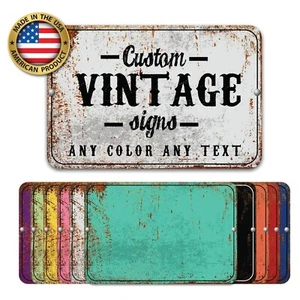 Customized With Your Custom Text New Personalized Aluminum Metal Sign 8 x 12" - Picture 1 of 4