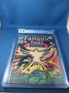 Fantastic Four 53 CGC 7.5 Origin Black Panther Marvel 1965 - Imagen 1 de 2