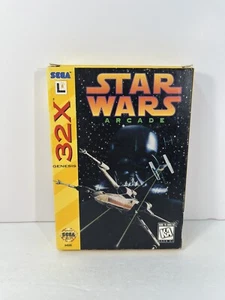 Star Wars Arcade Sega 32X CIB Complete Game Box Manual Tray +Reg Card - Picture 1 of 18