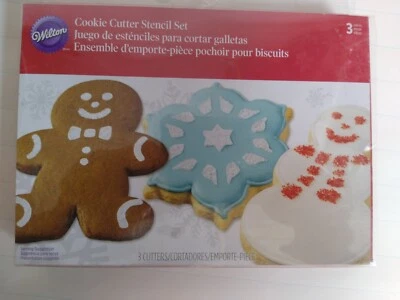 Juego de plantillas cortadores de galletas de Navidad copo de nieve muñeco de nieve de jengibre Foto 1 de 4