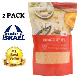 Migas de pan sazonadas de ajo para cocinar Schnitzel, HECHAS EN ISRAEL, KOSHER, 400 gramos - Imagen 1 de 10