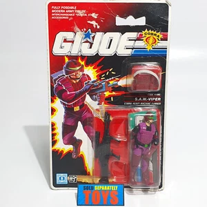 Vtg GI Joe S.A.W. VIPER UK This Figure Free sticker promo SAW Euro sealed MOC A - Picture 1 of 11