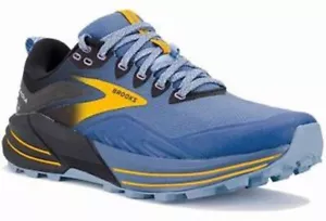 New Brooks Cascadia 16 Blue Black Yellow Trail Running Sneakers Women 7.5 B - Picture 1 of 5