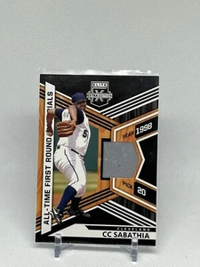 CC SABATHIA 2021 ELITE EXTRA EDITION "ALL-TIME FIRST ROUND" JERSEY PATCH RELIC!! - Picture 1 of 2