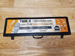 Thomas & Betts TBM8 Lug Compression Crimper with 8 Dies & Case - Bild 1 von 9