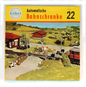 Vintage KIBRI 690 HO H0 RAIL CROSSING , Bahnschranke , Fertigmodell Pre-built - Picture 1 of 4