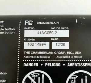Scheda circuito Liftmaster Chamberlain 41AC050-2 viola pulsante Impara - SOLO SCHEDA! - Foto 1 di 4