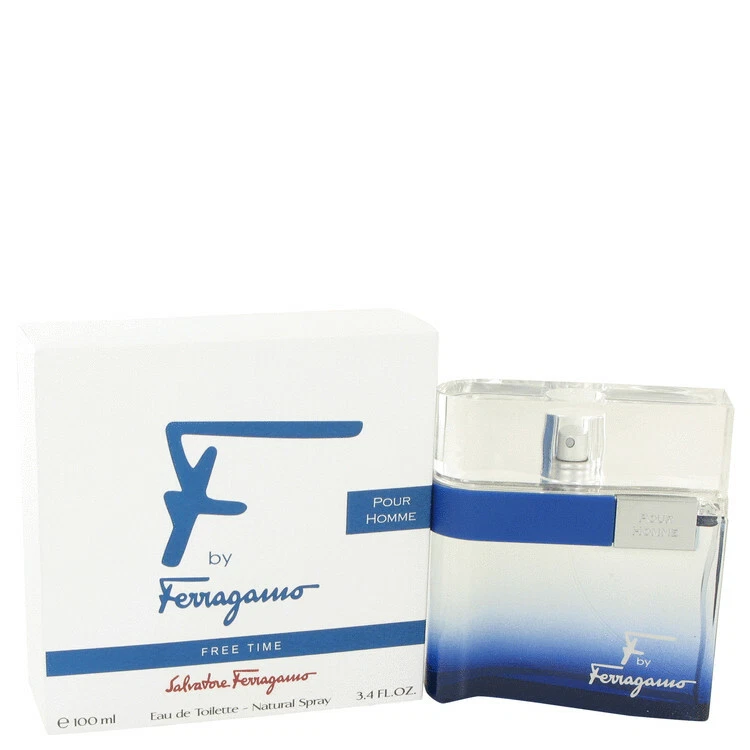 F Free Time de Salvatore Ferragamo Eau De Toilette Spray 3.4 OZ Hombres Foto 1 de 1
