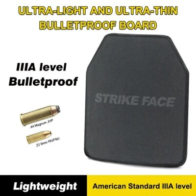 NEWTECH Bulletproof Insert Plate IIIA PE Lightweight Body Armor Bulletproof Vest Plate
