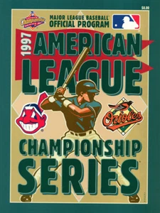 1997 ALCS Program Cleveland Indians vs Baltmore Orioles 38360 - Picture 1 of 2