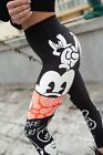 Micky Maus Design Sport-Leggings mit hoher Taille
