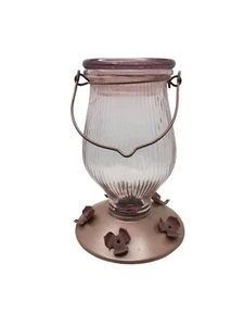 Perky-Pet Glass Hummingbird Feeder With Copper Base & Flower Ports - Picture 1 of 5