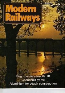 Revista Modern Railways edición diciembre 1977 puente fronterizo real en la portada - Imagen 1 de 1