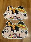 2 Vintage Walt Disney Mickey Mouse Club Minnie Mouse Vinyl Place Mats Set Of 2
