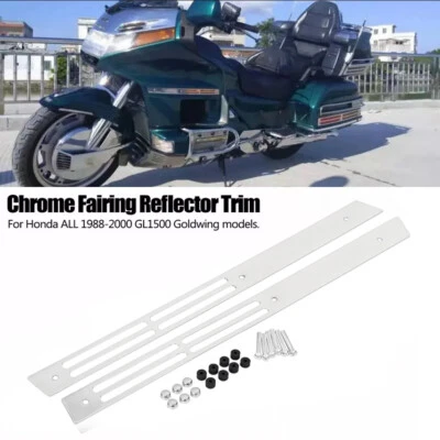Chrome Fairing Side Moulding Trim For Honda Goldwing 1500 1988-2000 1997 1998 Foto 1 de 4