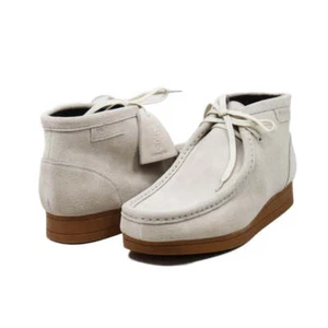 NEW British Walker Mens Shoes Wallabee Style New Castle 2 Genuine Suede Beige - Picture 1 of 6