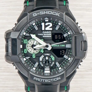 Casio G-Shock GA-1100 MASTER OF G Gravitymaster Twin Sensor NEW BATTERY - Picture 1 of 9