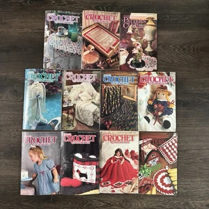 Annie’s Crochet Newsletter Pattern Club Lot of 11 Vintage Magazines 80s 90s - Picture 1 of 12