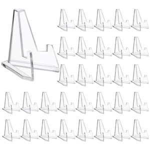 48 Pack Card Display Stand Mini Clear Easel Stand Holder Small Acrylic Pictur... - Picture 1 of 8