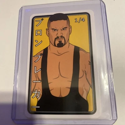 2022 Kevin Gust Rising Stars Of Wrestling Yellow Card Bron Breakker Rookie #1/4 - Image 1 of 3