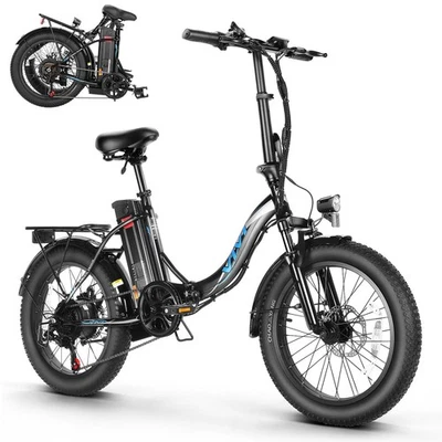 20 Zoll Elektrofahrrad Klapprad E-Bike 250W Bike Shimano Pedelec Fat City Bike - Bild 1 von 4